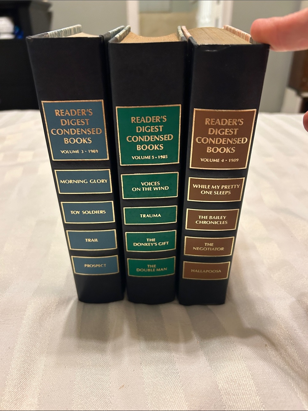 Reader's Digest Condensed Books Set - Black with Green & Brown Labels w jackets